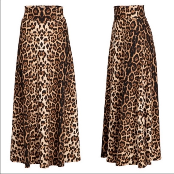 Great Leopard Printed Maxi Skirt. NWOT - Picture 2 of 3
